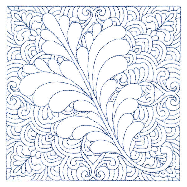 Autumn Delights Oak Leaf Quilting Square (Double Run)