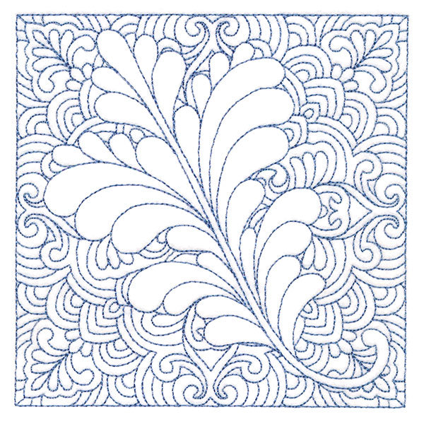 Autumn Delights Oak Leaf Quilting Square (Double Run)