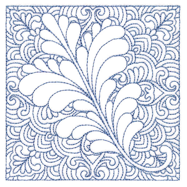 Autumn Delights Oak Leaf Quilting Square (Double Run)