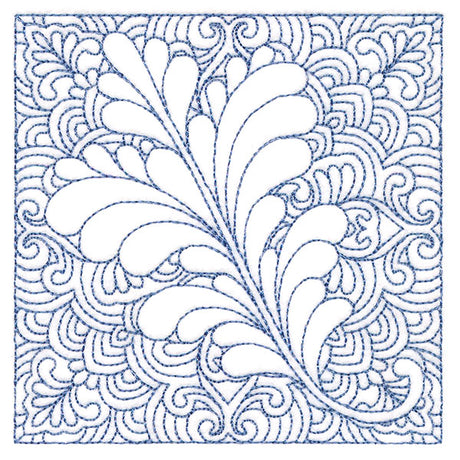 Autumn Delights Oak Leaf Quilting Square (Double Run)