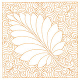 Autumn Delights Birch Leaf Quilting Square (Double Run)