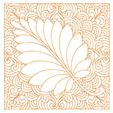 Autumn Delights Birch Leaf Quilting Square (Double Run)