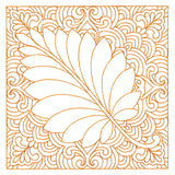 Autumn Delights Birch Leaf Quilting Square (Double Run)