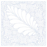 Autumn Delights Walnut Leaf Quilting Square (Double Run)