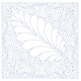 Autumn Delights Walnut Leaf Quilting Square (Double Run)