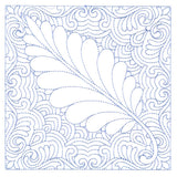 Autumn Delights Walnut Leaf Quilting Square (Double Run)