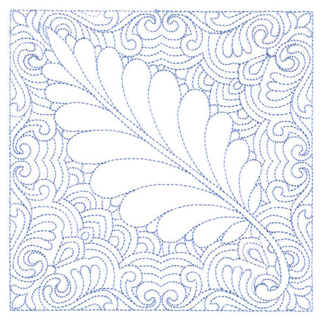 Autumn Delights Walnut Leaf Quilting Square (Double Run)