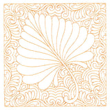 Autumn Delights Cottonwood Leaf Quilting Square (Double Run)