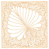 Autumn Delights Cottonwood Leaf Quilting Square (Double Run)