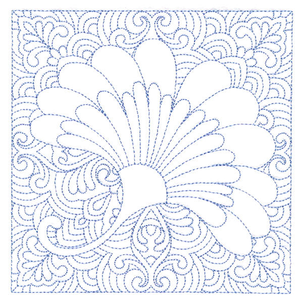 Autumn Delights Ginkgo Leaf Quilting Square (Double Run)