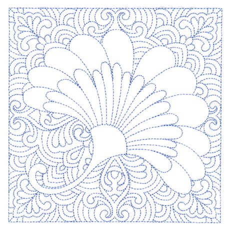 Autumn Delights Ginkgo Leaf Quilting Square (Double Run)