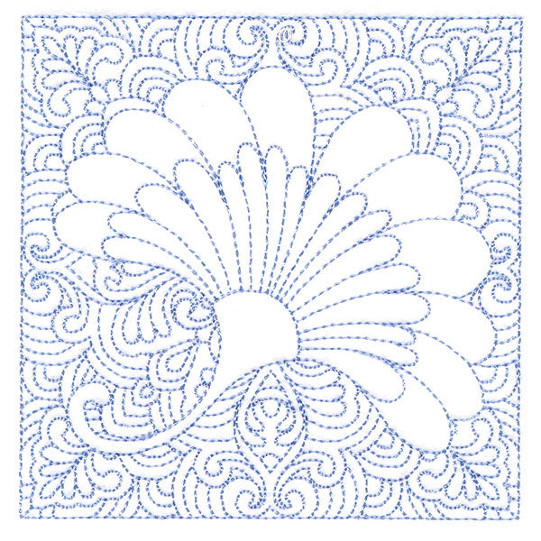 Autumn Delights Ginkgo Leaf Quilting Square (Double Run)