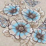 Lovely Hollyhock Bouquet and Butterflies