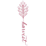 Fall Leaves Calligraphy - Harvest