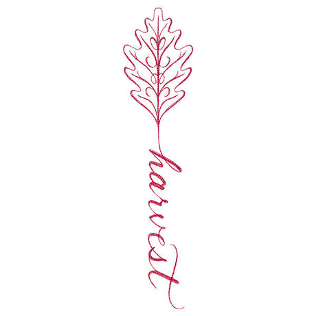 Fall Leaves Calligraphy - Harvest