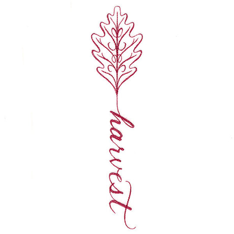 Fall Leaves Calligraphy - Harvest
