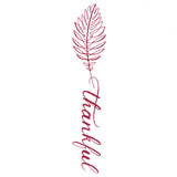 Fall Leaves Calligraphy - Thankful