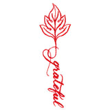 Fall Leaves Calligraphy - Grateful