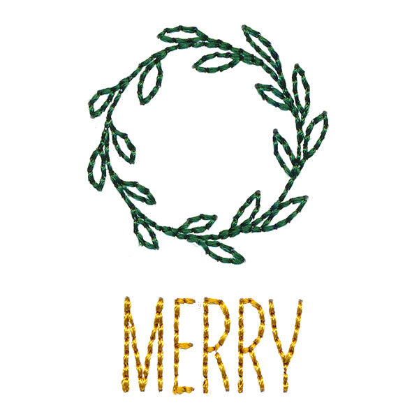 Season's Greetings Gift Tag - Merry (Cardstock)