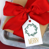 Season's Greetings Gift Tag - Merry (Cardstock)