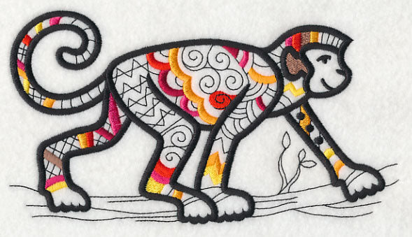 Safari Chic Monkey (Blackwork)