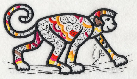 Safari Chic Monkey (Blackwork)
