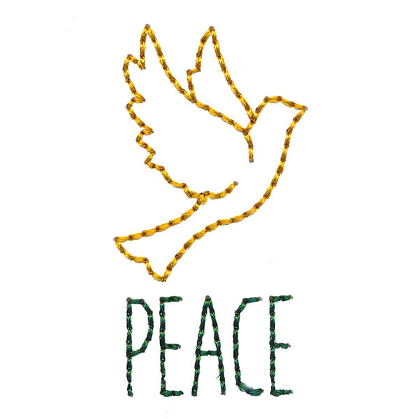 Season's Greetings Gift Tag - Peace (Cardstock)