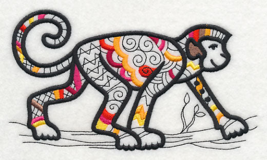 Safari Chic Monkey (Blackwork)