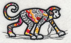 Safari Chic Monkey (Blackwork)