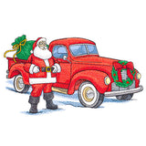 Jolly Santa Retro Truck