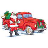 Jolly Santa Retro Truck