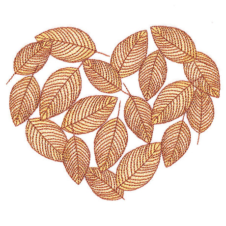 Fall into Leaves Heart