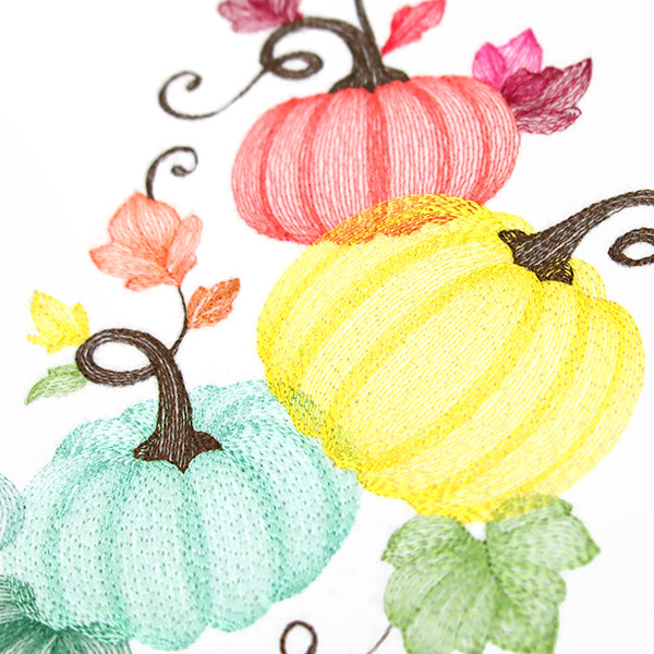 Tumbling Autumn Pumpkins Trio