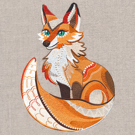 Textured Autumn Fox