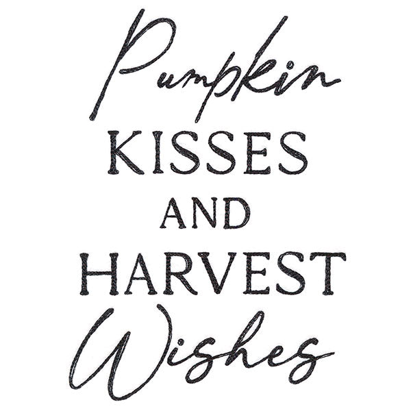 Pumpkin Kisses And Harvest Wishes