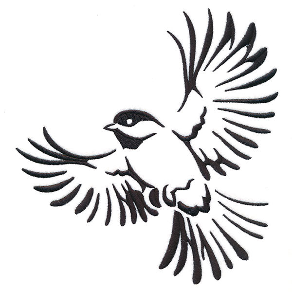 Soaring Chickadee in Flight