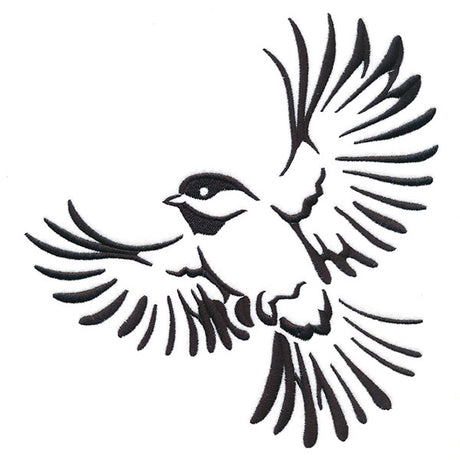 Soaring Chickadee in Flight