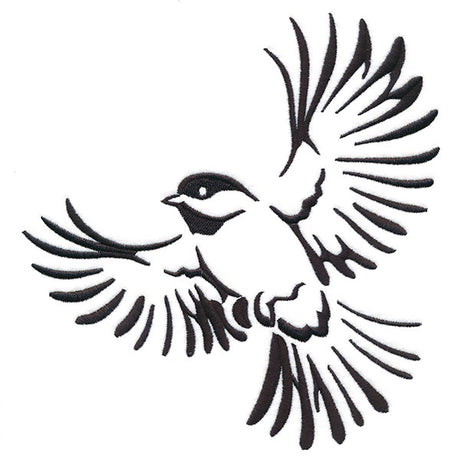 Soaring Chickadee in Flight
