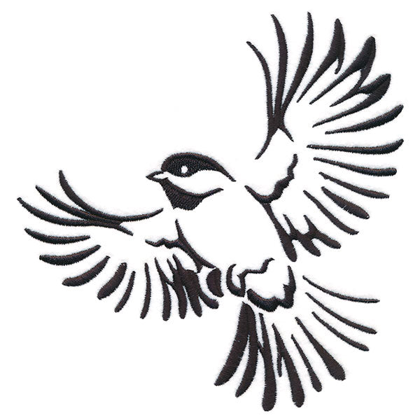 Soaring Chickadee in Flight