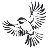 Soaring Chickadee in Flight