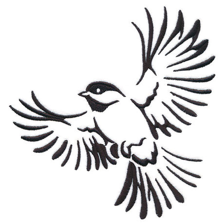 Soaring Chickadee in Flight