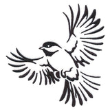 Soaring Chickadee in Flight