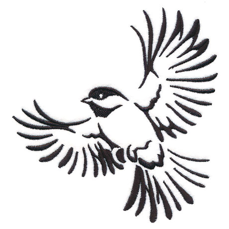 Soaring Chickadee in Flight