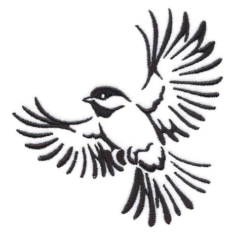 Soaring Chickadee in Flight