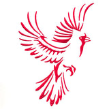 Soaring Cardinal in Flight