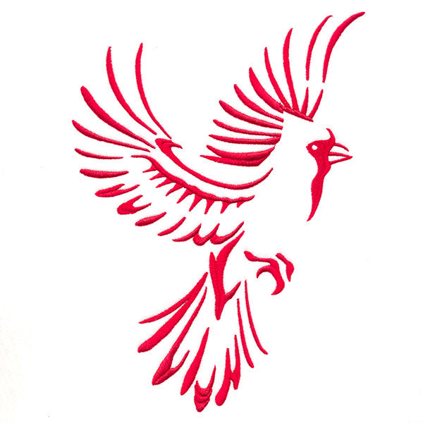 Soaring Cardinal in Flight