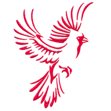 Soaring Cardinal in Flight