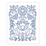 Delicate Folk Blooms (Cardstock)