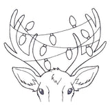 Festive Reindeer Pocket Peeker