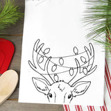 Festive Reindeer Pocket Peeker